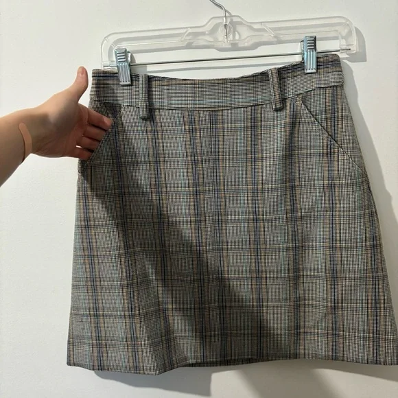 NEW FRANK & OAK PLAID MINISKIRT - Picture 4 of 8